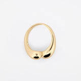 "Oslo' 14K Gold Vermeil Sculptural Adjustable Ring