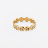 Vela – Gold-Filled CZ Bubble Band