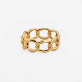 "Roma" Gold-Filled Chain Link Ring