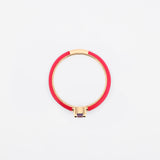 'Soletta' 14K Gold Enamel & Gemstone Stacking Ring
