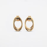 Interlocked Drop Gold-Filled Hoops