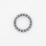 Pear Cut Moissanite Eternity Band