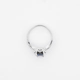 Selene Rainbow CZ Crown Solitaire Ring