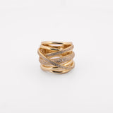 "Aurelia"  18K Gold Vermeil Crossover Ring