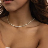 'Aurora' Round Tennis Necklace