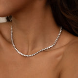 'Aurora' Round Tennis Necklace