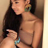 'Medea' Wooden Earrings